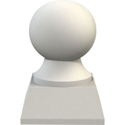 Ekena Millwork FIN03X04TR 3 3/8-Inch OD x 4 3/4-Inch Traditional Finial