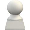 Ekena Millwork FIN03X04TR 3 3/8-Inch OD x 4 3/4-Inch Traditional Finial view 1