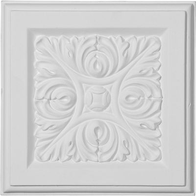 Ekena Millwork PB05X05X01OD Odessa Plinth Blocks, 5 1/4"W x 5 1/4"H x 1 1/4"P, Primed,Factory primed and ready for paint