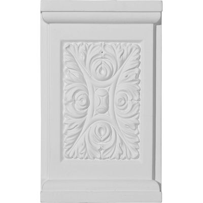 Ekena Millwork PB05X08X01ME Medway Plinth Blocks, 5 1/4"W x 8 5/8"H x 1 1/4"P, Primed