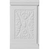 Ekena Millwork PB05X08X01ME Medway Plinth Blocks, 5 1/4"W x 8 5/8"H x 1 1/4"P, Primed view 1