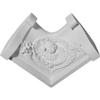 Endurathane Inside Corner for Traditional Smooth Crown Moulding, 3 3/4"H x 3 3/4"P, Factory Primed view 1
