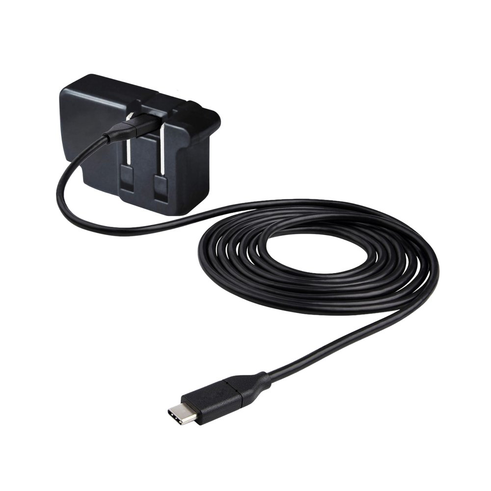 Tiny Compact/Foldable Wall Charger with Attached 3 ft USB-C Cable, Compatible with Android/Samsung Galaxy Models, iPad Pro Tablets, and Other USB-C Devices