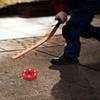 A&R Sports Inline Street Hockey Puck, Red view 2