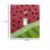 Trendy Accessories Decorative Watermelon Design Print Image Plastic Light Switch Wall Plate Cover. Screws Included. view 3