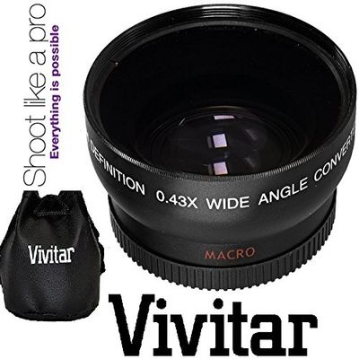 New HD Wide Angle with Macro Lens for Sony SLT-A65V SLT-A65 (55mm Compatible)