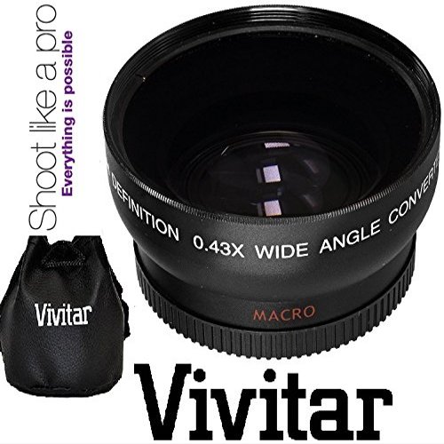 New HD Wide Angle with Macro Lens for Sony SLT-A65V SLT-A65 (55mm Compatible)