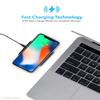 Apexan Ultimate Wireless Charger Compatible for Apple iPhone 14, 13, 12, 11, Pro, Pro Max, XS/Xs Max/X/XR / 8/8+ and Fully Supports All Qi Cell Phones | Qi Fast Wireless Charging Pad (Space Grey) view 4