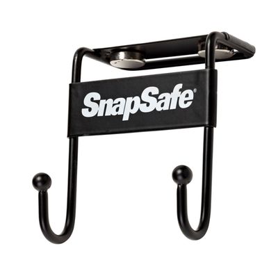 SnapSafe Magnetic Safe Hook 75911 - Two-Pronged Hook Design with Non-Scratch Coating and Heavy Duty Magnets Rated for 35 Pounds to Securely Organize Your Gear, Gun Case, Binoculars, Range Bags, & More