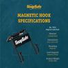 SnapSafe Magnetic Safe Hook 75911 - Two-Pronged Hook Design with Non-Scratch Coating and Heavy Duty Magnets Rated for 35 Pounds to Securely Organize Your Gear, Gun Case, Binoculars, Range Bags, & More view 3