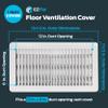 EZ-FLO 6 x 12 Inch (Duct Opening) Floor Register Vent Cover, One-Way Ventilation Register Diffuser, Solid Steel HVAC Air Vent Cover, White, 61638 view 2