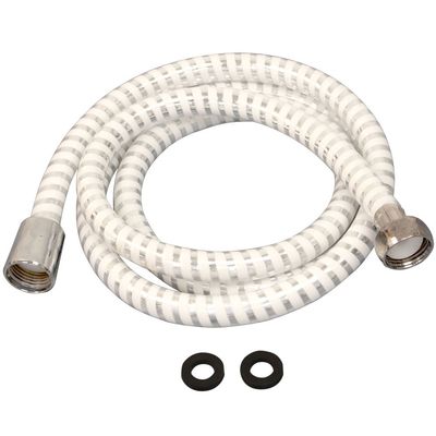 EZ-FLO 15078 Hand-Held Shower Flex Hose, 59 inch, Chrome