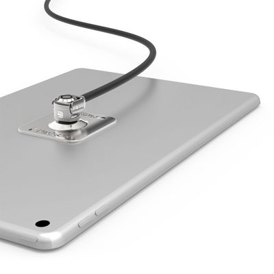 Maclocks CL15UTL Universal Tablet Lock Adhesive Security Plate with Security Slot & 6-Foot Cable Lock (Silver)