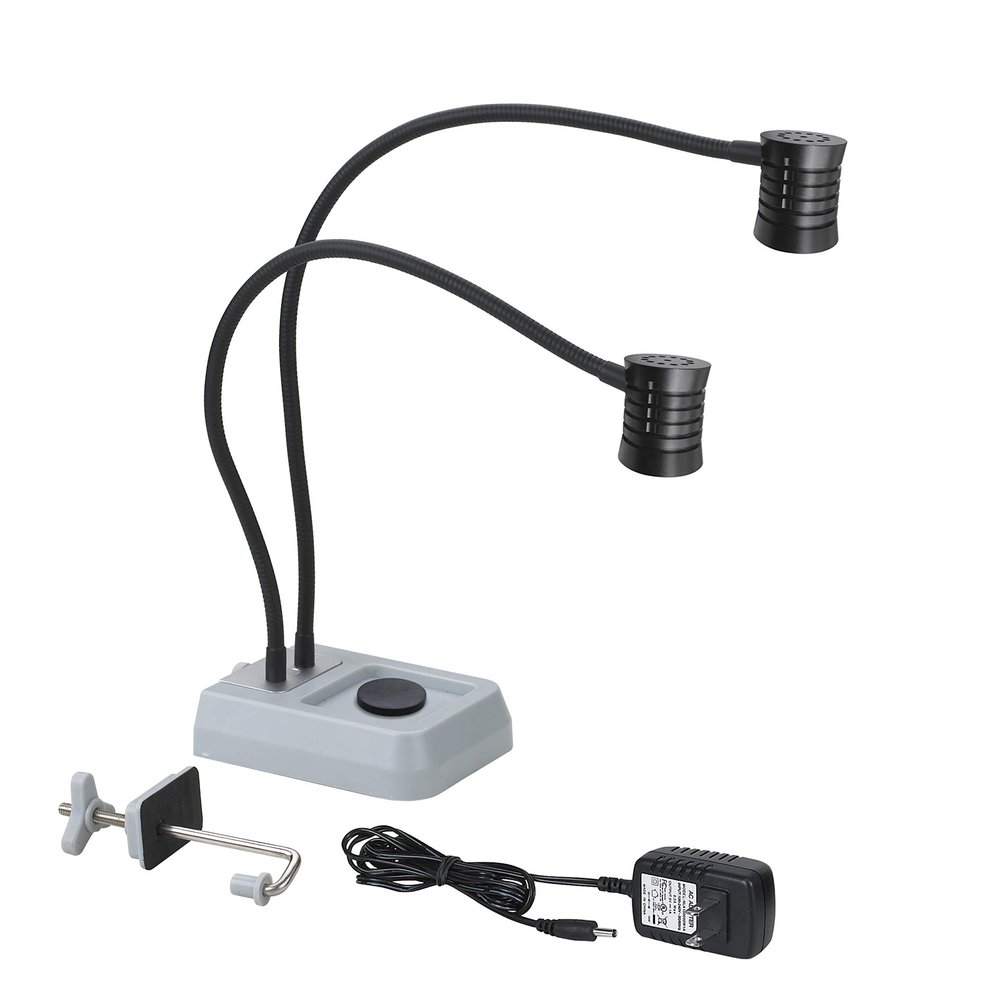 Pro Work Bench Lamp Light with Dual 220 Lumen (440 Total) LED Head FTL230