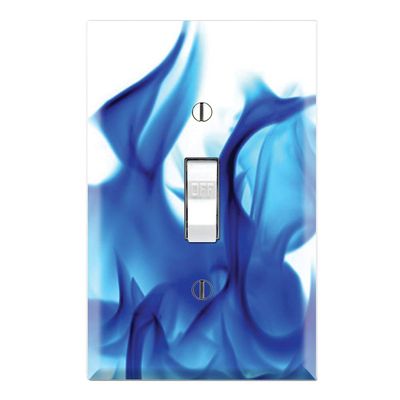 Graphics Wallplates - Blue Flame - Single Toggle Wall Plate Cover