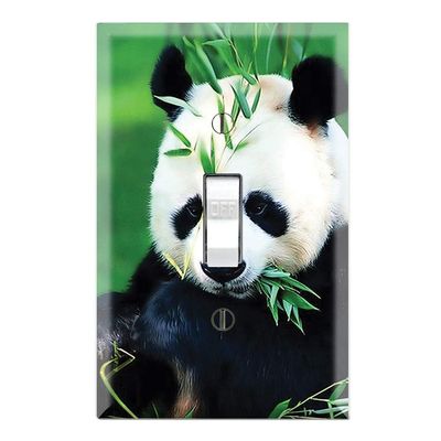 Graphics Wallplates - Panda Bear - Single Toggle Wall Plate Cover