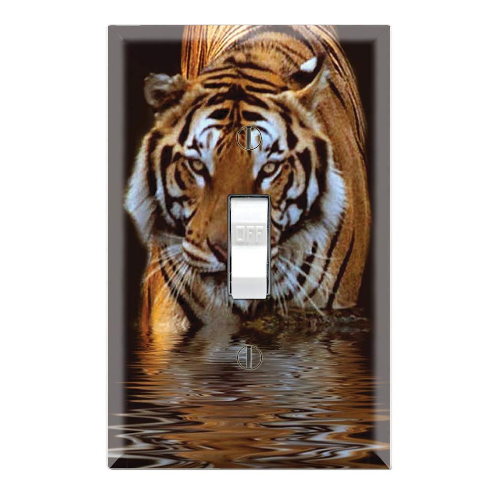Graphics Wallplates - Fearless Tiger - Single Toggle Wall Plate Cover