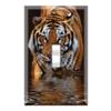 Graphics Wallplates - Fearless Tiger - Single Toggle Wall Plate Cover view 1
