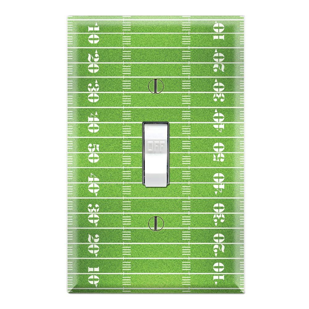 Graphics Wallplates - Football Field - Single Toggle Wall Plate Cover