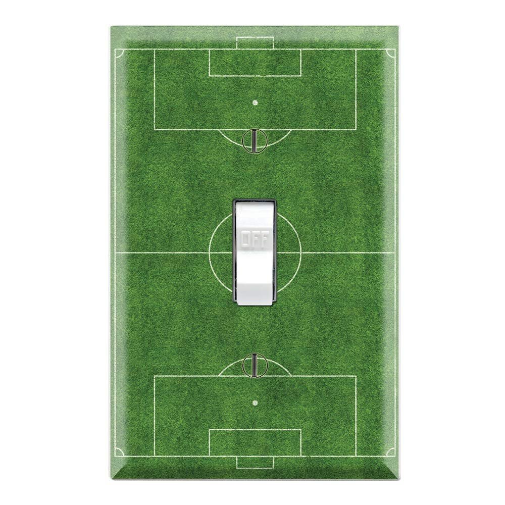 Graphics Wallplates - Soccer Field - Single Toggle Wall Plate Cover