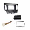 Aftermarket Stereo Double Din Dash Installation Install Kit + Wire Harness Compatible with Mitsubishi Lancer/Lancer Evolution (2007-2017) view 1