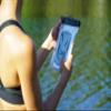 geckobrands Float Phone Dry Bag - Waterproof & Floating Phone Pouch Fits Most iPhone and Samsung Galaxy Models Neon Pink view 2