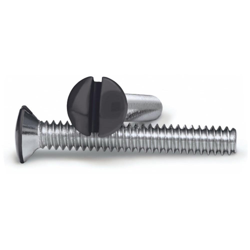 AMERELLE Black 1 Inch Wallplate Screws
