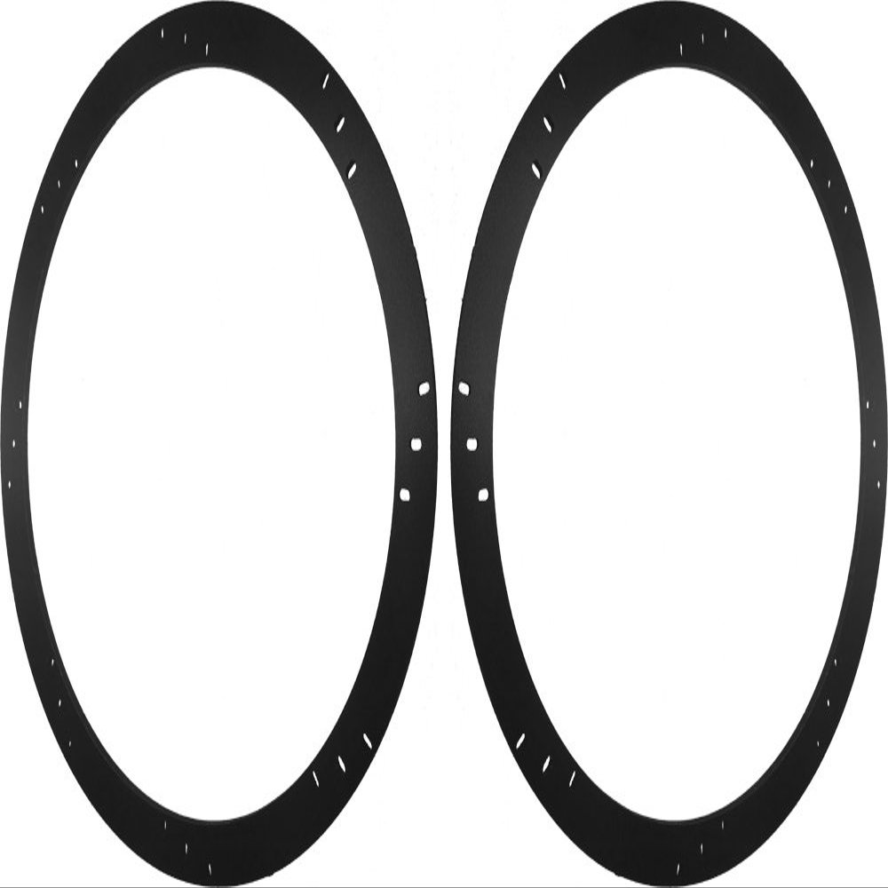 8" Subwoofer Speaker Spacers Depth Extender Extending Rings - 1/4" thick - ID: 7 1/8" OD: 8 7/8" - 1 Pair - SSK8 - Stackable - Perfect For Framing Fiberglass Enclosures