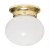 Satco 77-108 1 Light - 6" - Ceiling Fixture - White Ball view 1