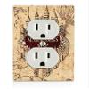 Trendy Accessories Fan Art Map with Castle Design Print Image Electrical Outlet Plate (NOT A Decal) Actual Printed Outlet Cover view 1