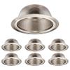 TORCHSTAR 6-Pack 6 Inch Recessed Light Trim, Step Baffle, Satin Nickel view 1