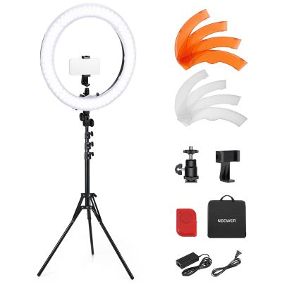 NEEWER 55W 18"/45cm Ring Light Kit [New Version], with Tripod Stand, RL-18