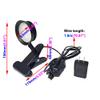 BRILLRAYDO 5W LED Reading Clamp Clip Desk Light ON/OFF Button Plug-in Lamp Fixture Black Finish Dimmable Color-Tem Changeable view 2