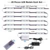 EAGWELL Storefront Light 20 Ft RGB Store Front Lights 40 Pieces Module LED Lights,2 Set 5050 SMD 120 LED Module Window Strip Light for Letter Advertising Signs view 4