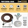 The Can Converter R56 Recessed Can Light Conversion Kit w/ 7" Flat Ceiling Medallion - Home Improvement for 5" & 6" Cans, Converter Kit for Fan & Light Fixture, UL Certified, Oil Rubbed Bronze view 3