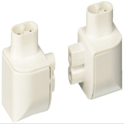 DALS Lighting 6000-ACCLR Kit of Left & Right L Connectors for Powerled Linears Modern Kit of Left & Right L Connectors for Powerled Linearsblack