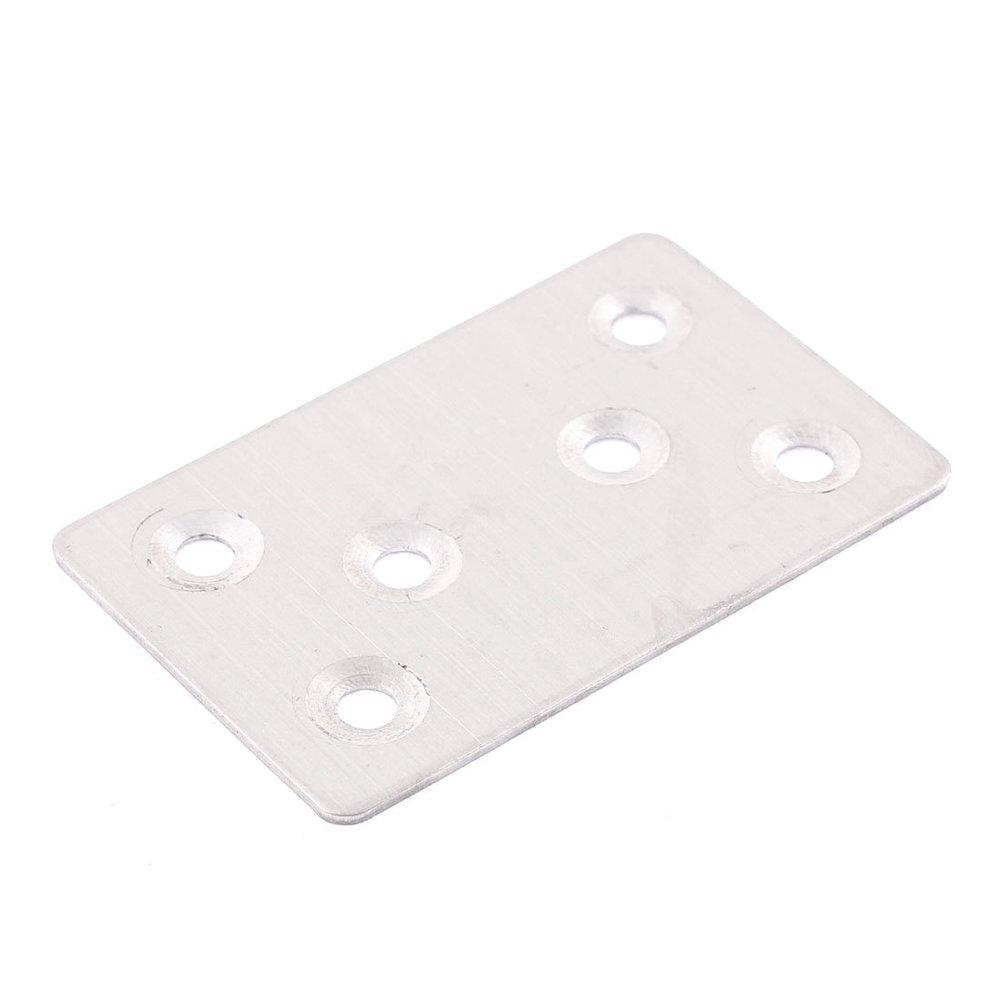 uxcell 60 x 38mm Stainless Steel Flat Mending Repair Plate Connector Bracket
