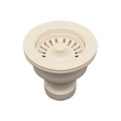 Whitehaus RNW50L-BI Basket Strainer 3 1/2-Inch For Deep Fireclay Application, Biscuit