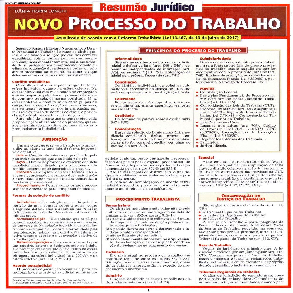 Novo Processo do Trabalho