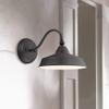 Willard LED 8 3/4" Black Barn Rustic Outdoor Wall Light Fixture view 1