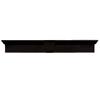 Builders Edge 060020637002 37 5/8" x 6" Classic Dentil Window Header 002, Black view 1