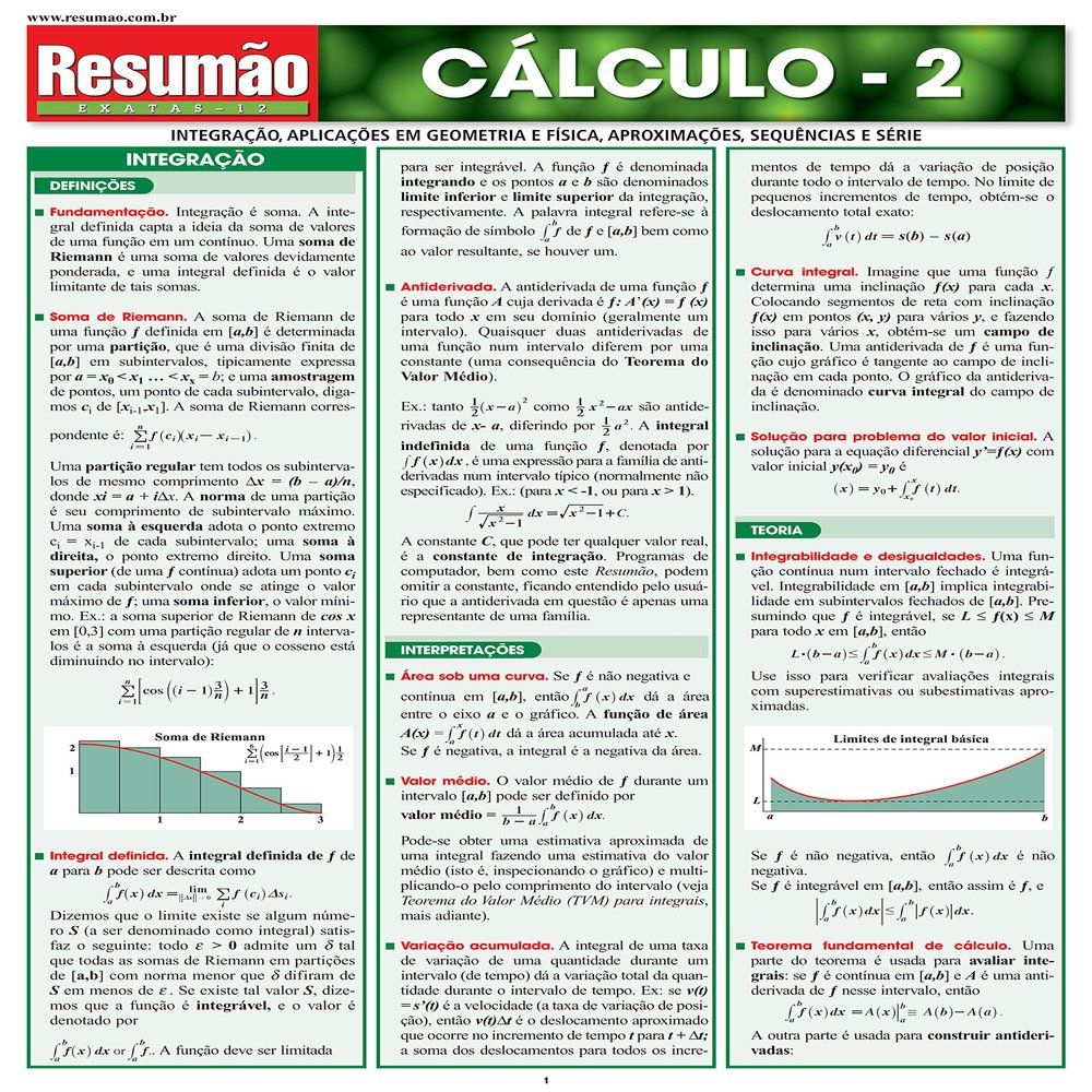 CALCULO 2 RESUMAO