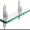 Franklin Brass 9065SN Jamestown, -bath Hardware Accessory, 24-Inch Glass Shelf view 1