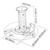 Universal Ceiling Projector Mount (Max 22 lbs) - White view 2