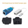 Luckkyme Ethernet Hub Port RJ45 Anti Dust Cover Cap Protector Plug (50PCS/Black) view 3