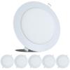 5 Pack Leisure LED RV Boat Recessed Ceiling Light 720 Lumen Super Slim LED Panel Light DC 12V 5.75" 9W Full Aluminum Downlights (Natural White) view 1