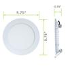 5 Pack Leisure LED RV Boat Recessed Ceiling Light 720 Lumen Super Slim LED Panel Light DC 12V 5.75" 9W Full Aluminum Downlights (Natural White) view 2