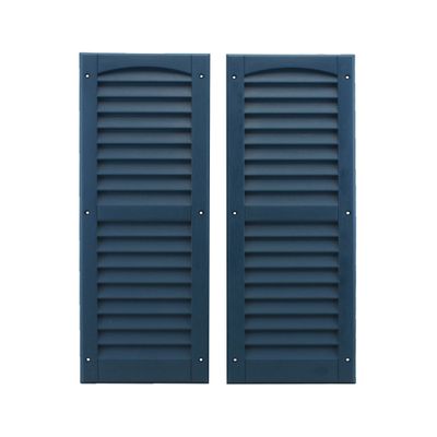 Louvered Shed Shutter or Playhouse Shutter, Blue 9" X 27", 1 Pair
