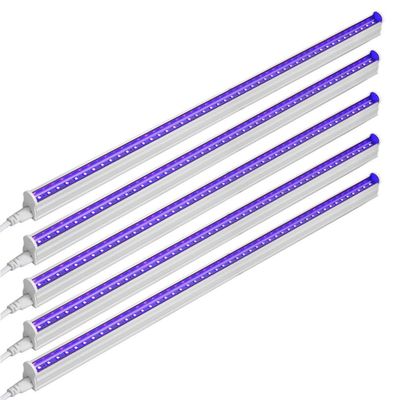 LED FANTASY UV LED Blacklight bar 10w 2ft T5 Integrated Bulb Black Light Fixture for Blacklight Poster and Party Fun Atmosphere with Built-in ON/Off Switch