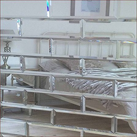 4x12 Beveled Crystal Mirror Tile Walls Backsplashes